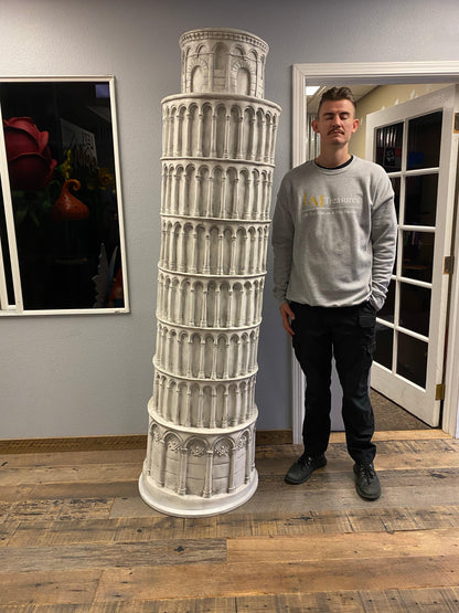 Leaning Tower Of Pisa Life Size Statue - LM Treasures Prop Rentals 