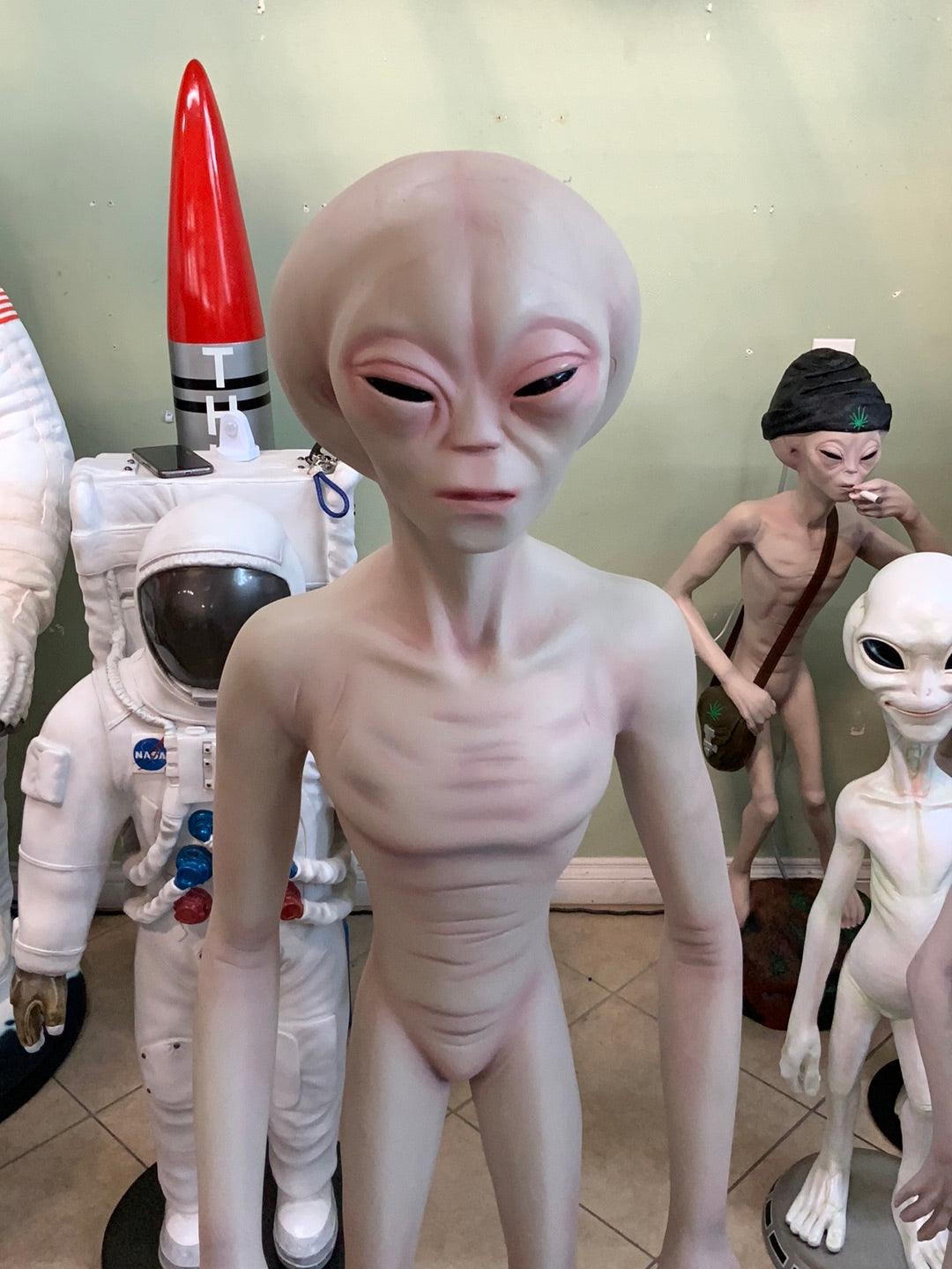 Large Alien Encounter Life Size Statue - LM Treasures Prop Rentals 