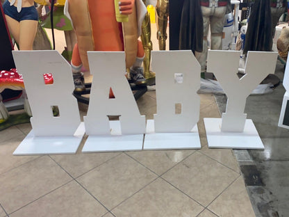 Giant BABY Letters Over Size Statue