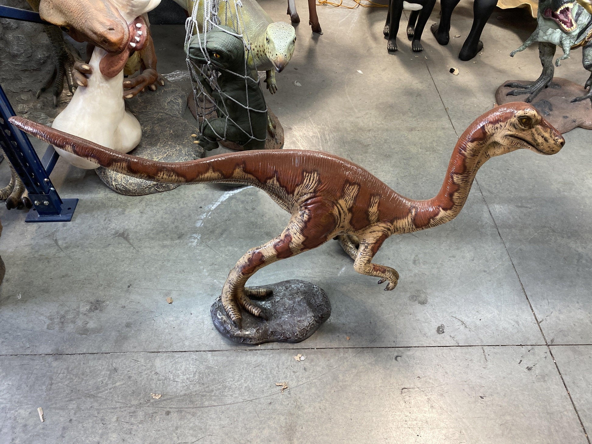 Baby Velociraptor Dinosaur Statue - LM Treasures Prop Rentals 