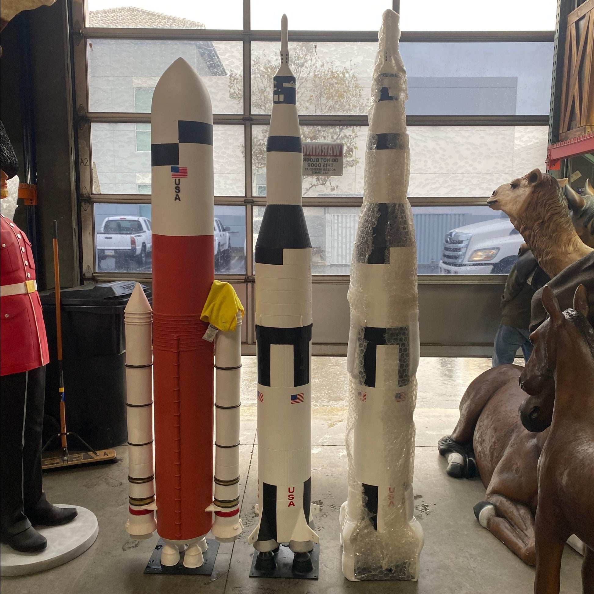 Rocket 2 Life Size Statue - LM Treasures Prop Rentals 