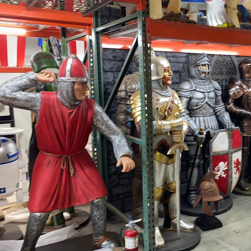 Crusader Knight Life Size Statue - LM Treasures Prop Rentals 