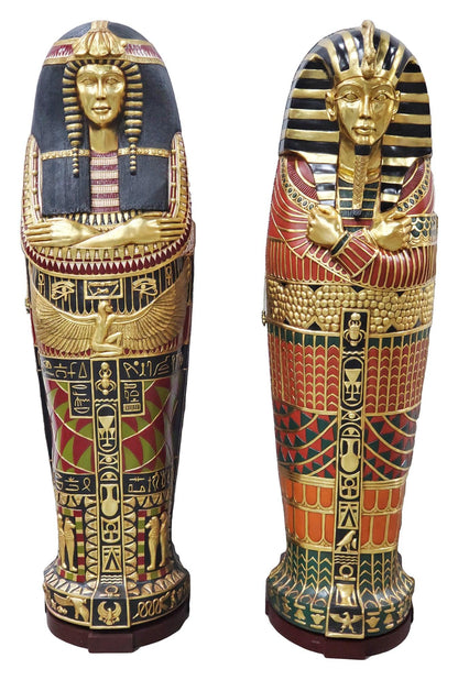 Egyptian Sarcophagus King Tut Life Size Statue