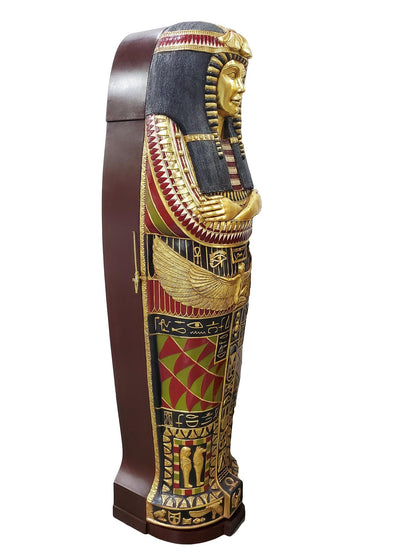 Egyptian Sarcophagus Queen Nefertiti Life Size Statue - LM Treasures Prop Rentals 
