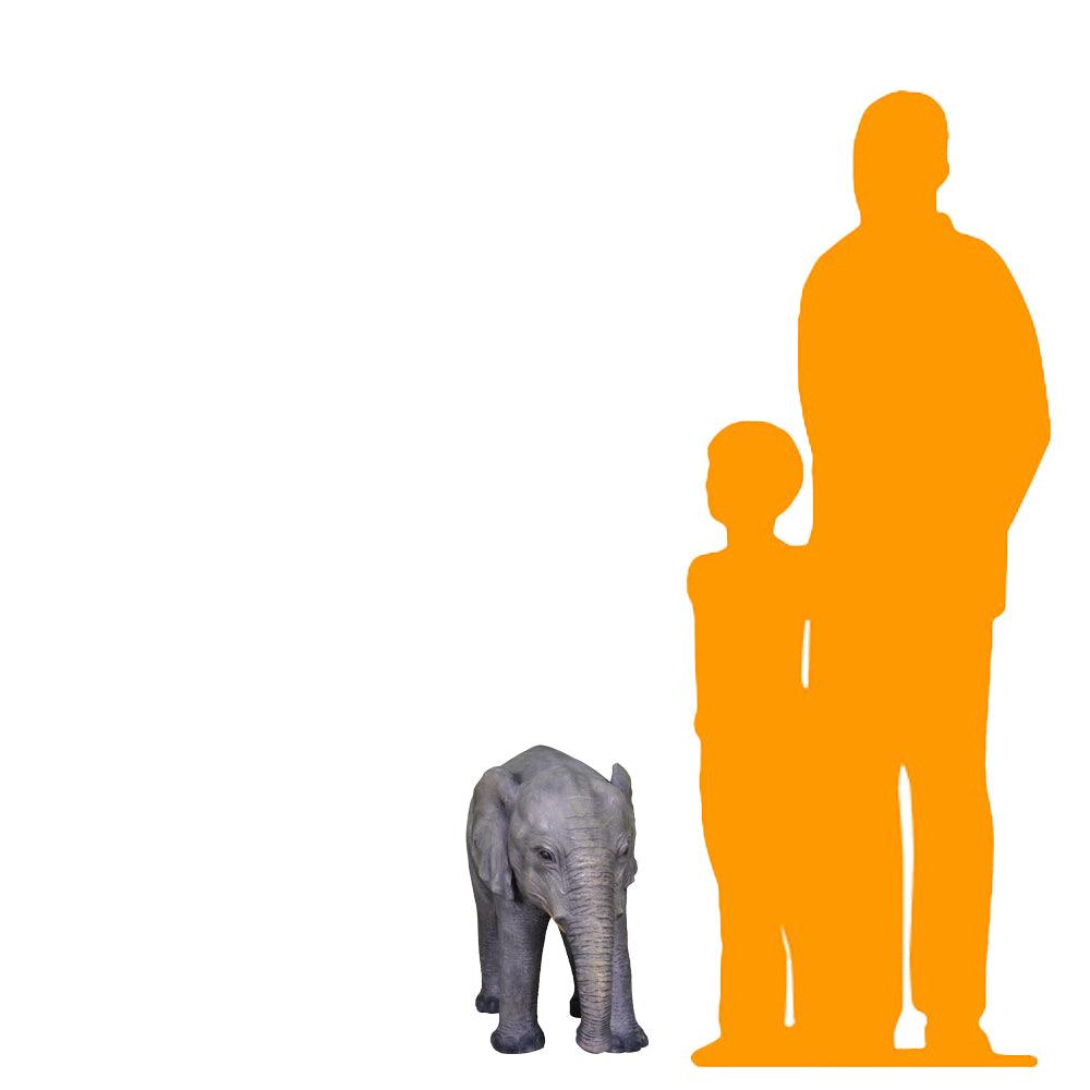 Small Elephant Statue - LM Treasures Prop Rentals 