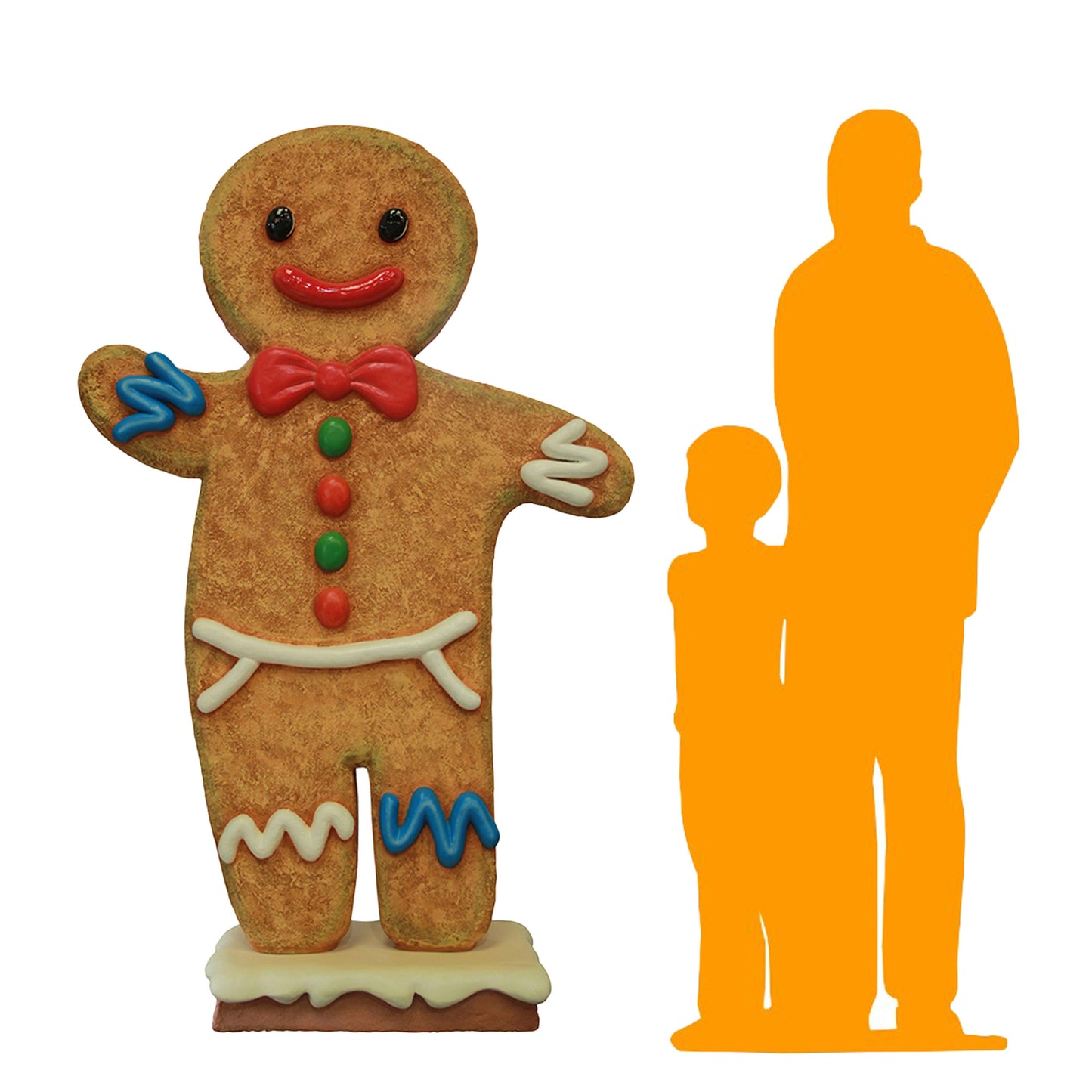 Large Gingerbread Papa Statue - LM Treasures Prop Rentals 
