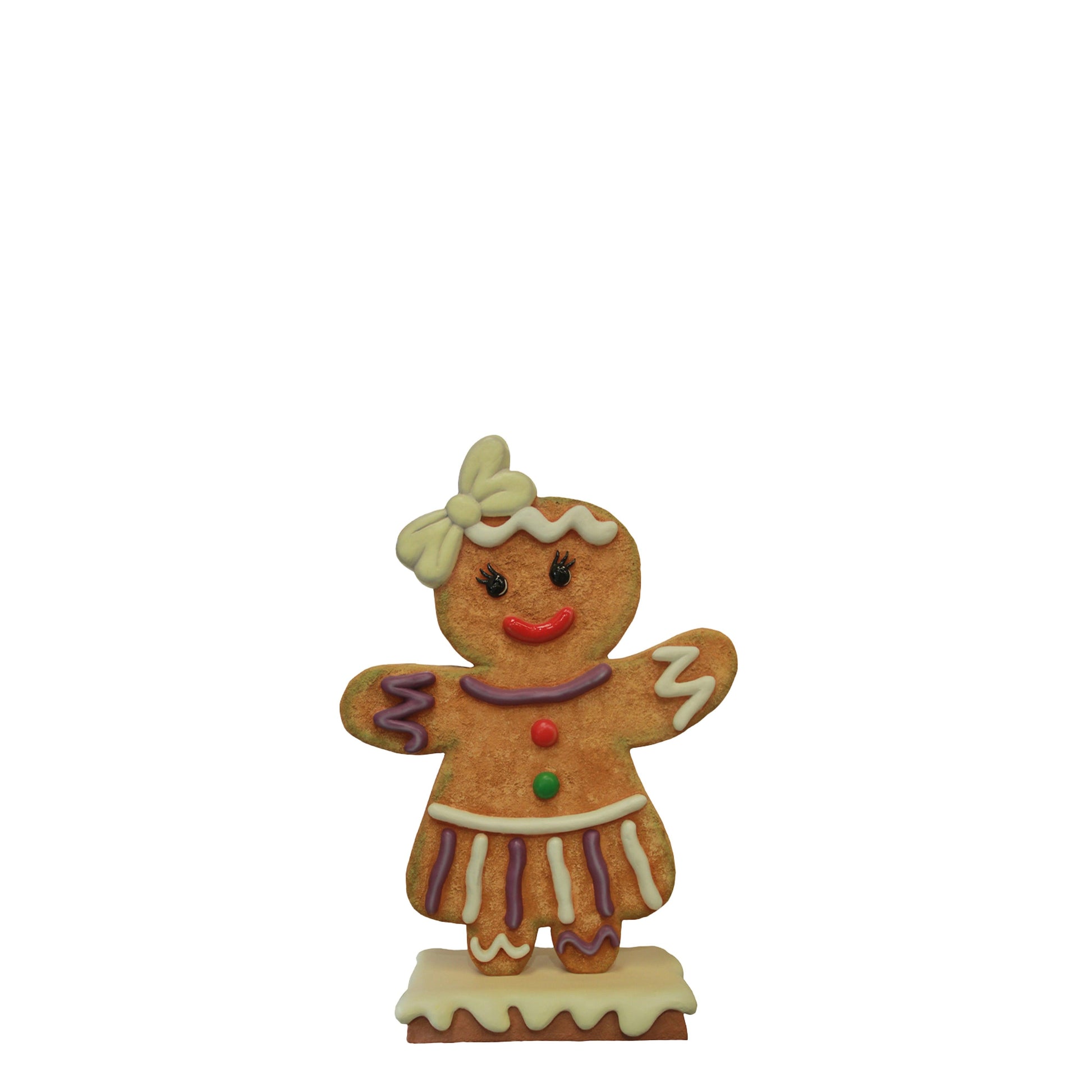 Gingerbread Girl Statue - LM Treasures Prop Rentals 