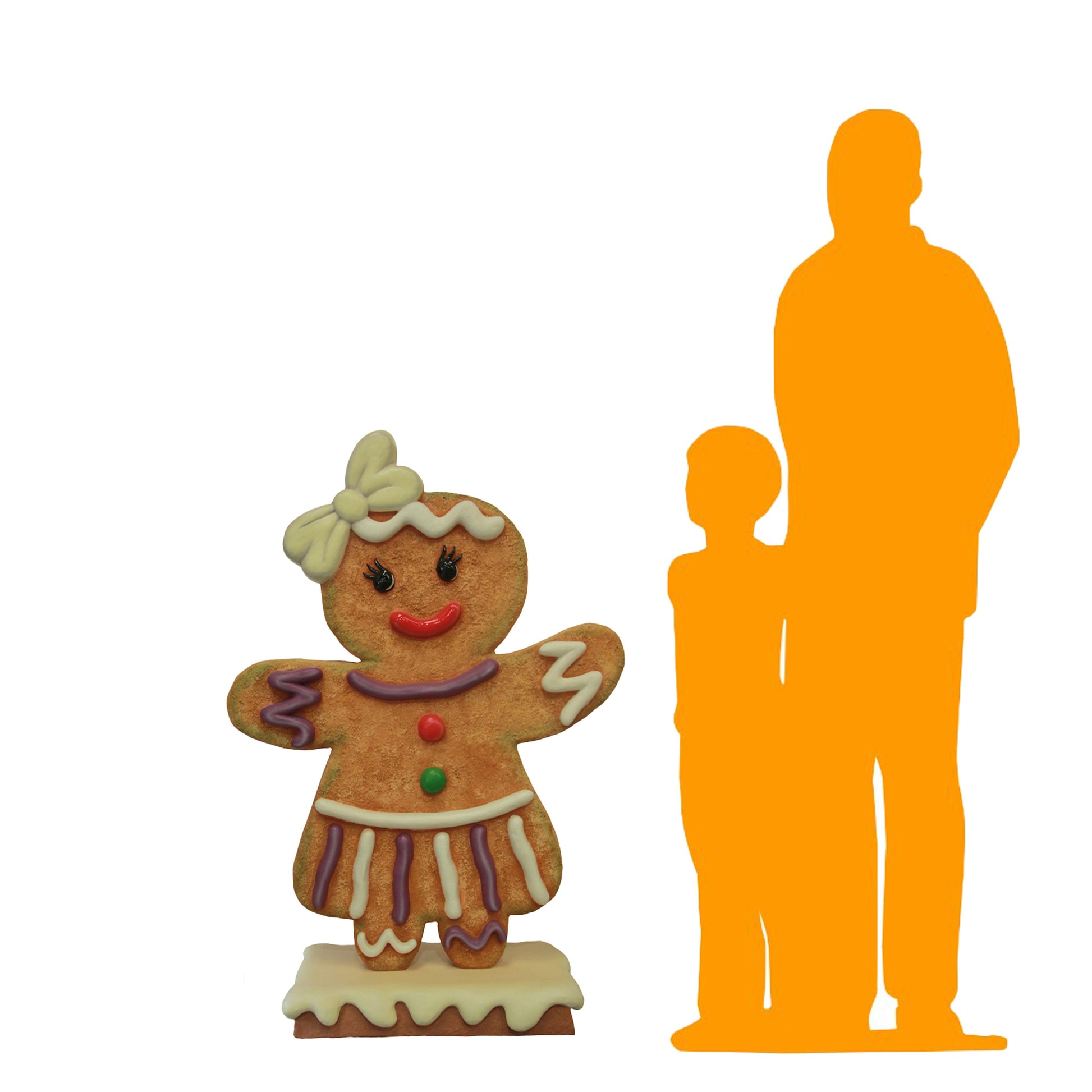 Gingerbread Girl Statue - LM Treasures Prop Rentals 