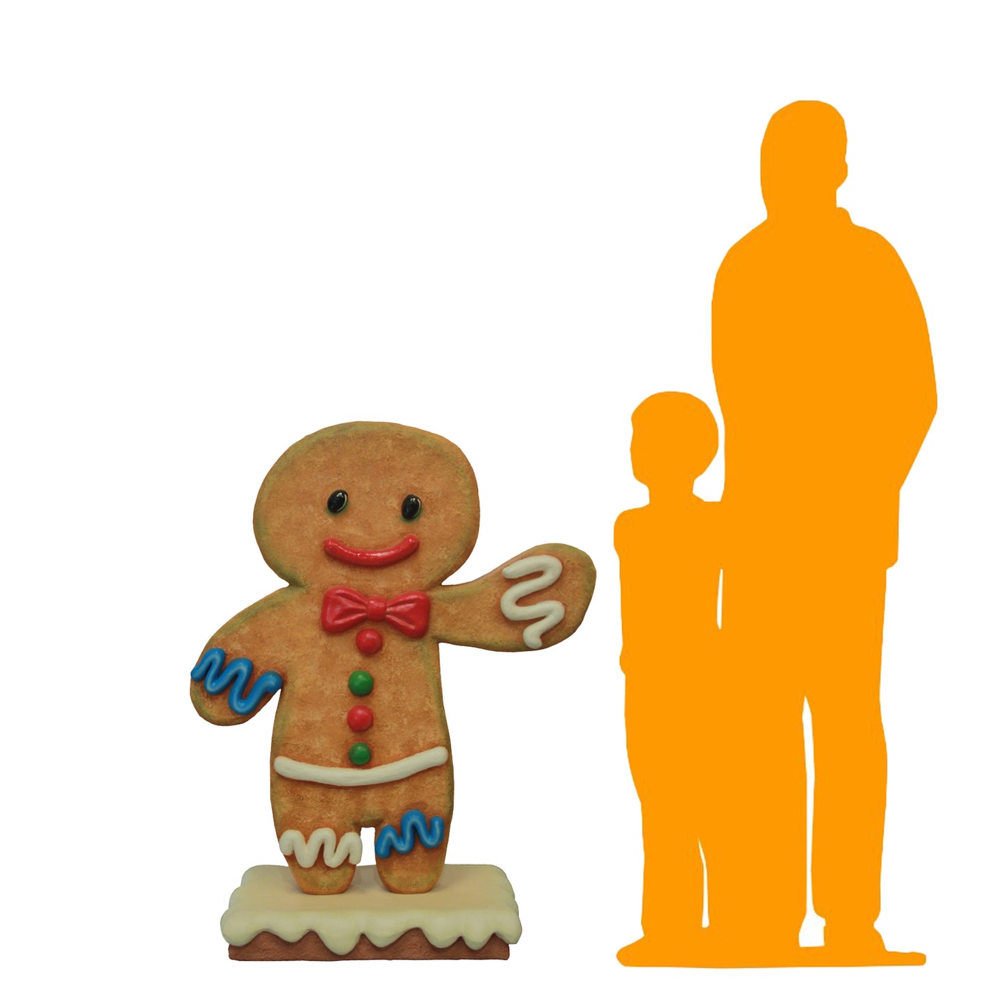 Large Gingerbread Boy Statue - LM Treasures Prop Rentals 