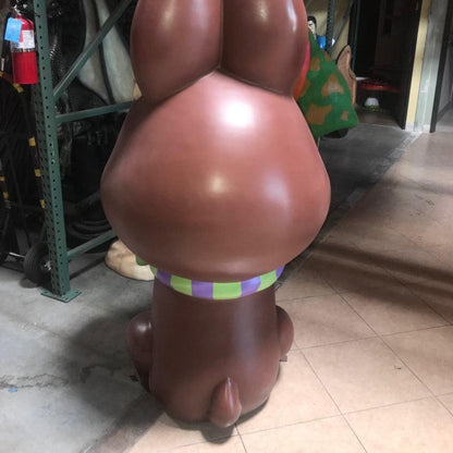 Striped Giant Chocolate Easter Bunny Statue